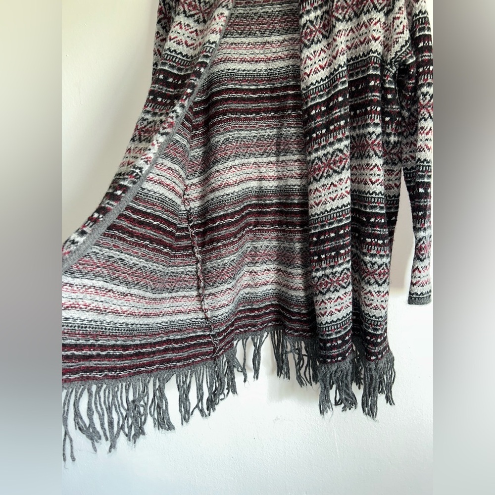 Ruff Hewn Wool Blend Multicolor Patterned Cardigan - image 4